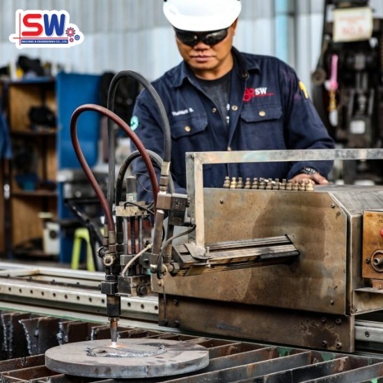 โรงกลึงเชื่อมวาล์ว ชิ้นส่วนโลหะ CNC ระยอง - โรงกลึงระยอง รับกลึงงาน CNC - SW MACHINE